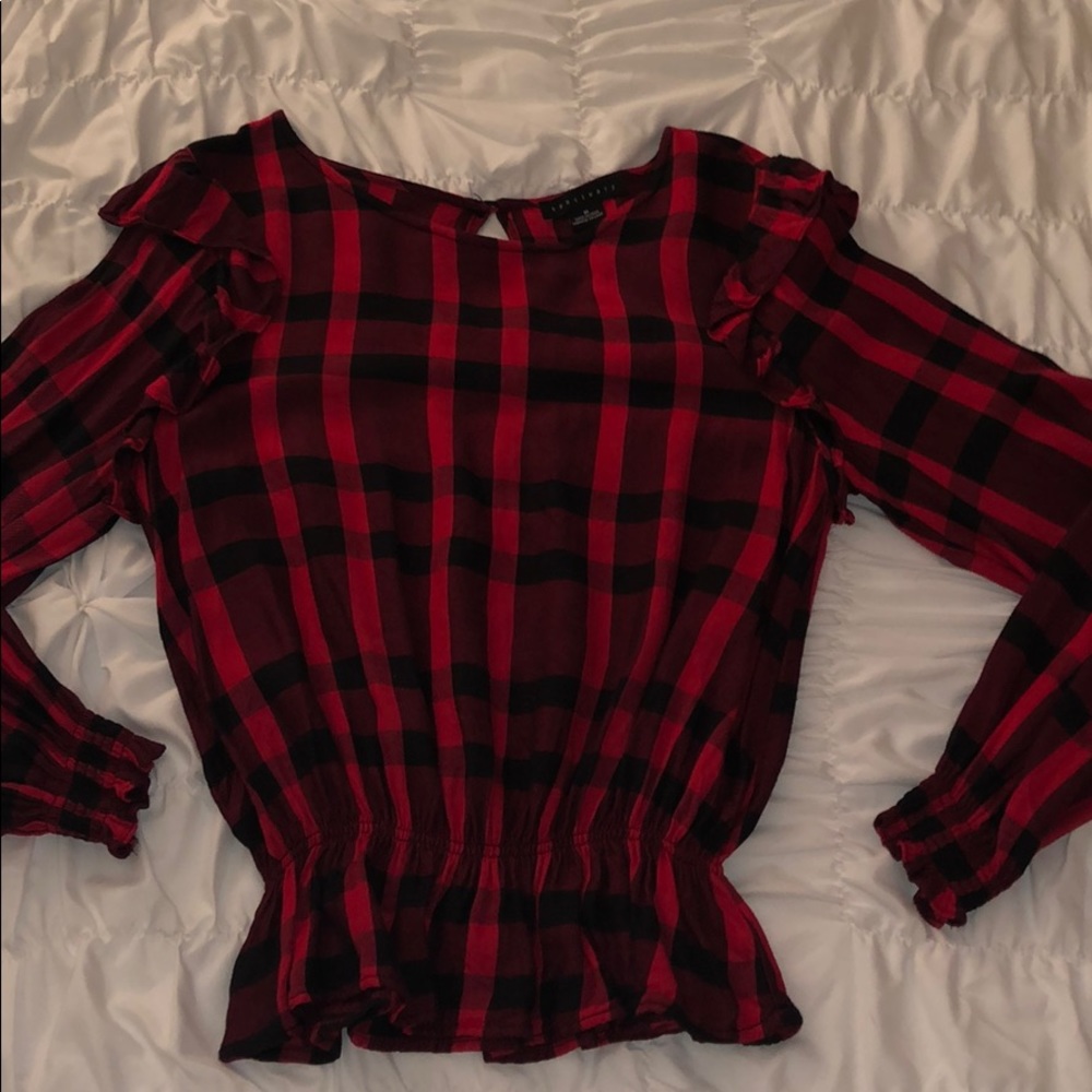 Revolve - Millie Ruffle Blouse - Picture 2 of 3